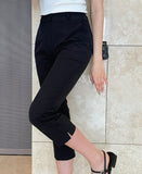Rovill Summer Cool Slit Capri Crop Pants