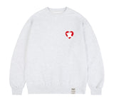 [UNISEX]Bear Heart Back Printing Sweatshirt