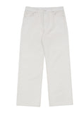 Ritz Cream Wide Denim Pants