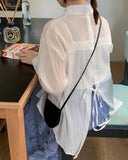 Lonzo Back Ribbon Summer Shirt