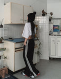 Cable Leather Trackline Corduroy Pants