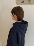 [BAONHAUS] Shukens Cable Hood Zip-Up Jumper
