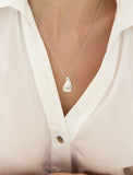 [Premium Plating] Champagne Full Moon AB(W) Big Bowl Long Necklace