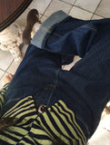 Hobe Jacquard Stripe Denim Wide Pants