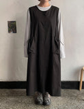 [BAONHAUS] Kinlav Layered Cargo Long One Piece