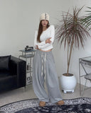 Dihen Pintuck Curved Training Pants
