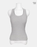 Tinlu Halterneck Stripe Cap Sleeveless