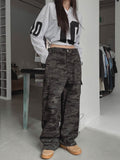 Sporty Numbering Mash V-Neck Long Sleeve