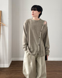 Izen Wool Button Knit