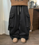 [unisex] Gokori Banding String Brushed Strap Cargo Pants