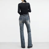 Slen Slit Bootcut Pants