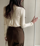 Tinua Tie Ribbon Knit Cardigan
