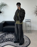 Heren gradient grunge knit