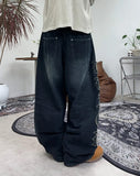 Kael Applique Curved Denim Pants