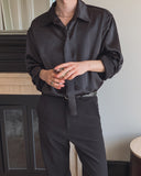 Locke Satin Tie Shirt
