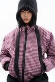 Rebear reversible check short padding jumper