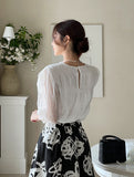 Mona Rose Flare Banding Long Skirt