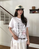 Code Vintage Lettering Short Sleeve