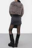 Literhan buckle fur jacket