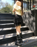 Morin Wavy Layer Frill Skirt