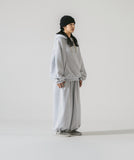 [AG.W] Valley Tuck Wappen Wide Sweat Pants