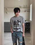 Freeze Overfit Printing Short Sleeve T-shirt