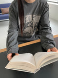 Podane Pigment Printing Over Long Sleeve Tee