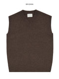 Mauve Lambswool Knit Vest