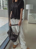 QWERTY Twisted Wide Cotton Pants