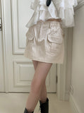 Hawkin cargo banding mini skirt
