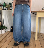 Teruki summer washed wide denim pants