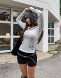 Pinter Grunge Snap Button Slim Hoodie