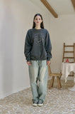 Triple Heart Pigment Sweatshirt