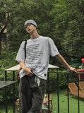 Coryl lettering printing short sleeve t-shirt