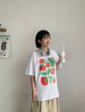 Ogen Tomato Printing Over Short Sleeve Tee