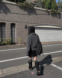 Renew wool pleats mini skirt