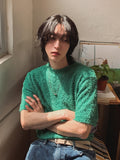 Mild terry round half knit