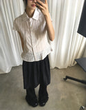 Take Pleats Tiered Frill Bootcut Pants