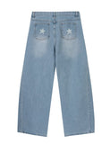 STAR + BADGE Wide Curved Jeans