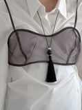 Aren Organza See-through Bustier