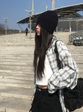 Woods Check Overfit Long Sleeve Shirt