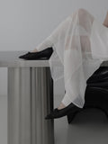Ash Chiffon Long Skirt
