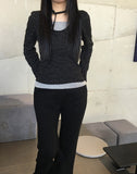 [A/M] Living Back Pocket Slim Bootcut Training Pants