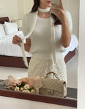 Andro Boucle Tie Knit Set