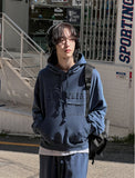 [LAN ARCHIVE] Pigment Patch Logo Crop Hoodie