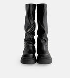 Crack Slit Zipper Boots
