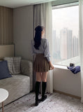 Log Pleated Bandng Skirt