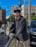 Daford color matching knit hoodie