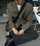 Premium Shetland Check Wool Jacket