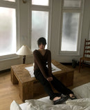 Golds Heart Button Pocket Hooded Knit